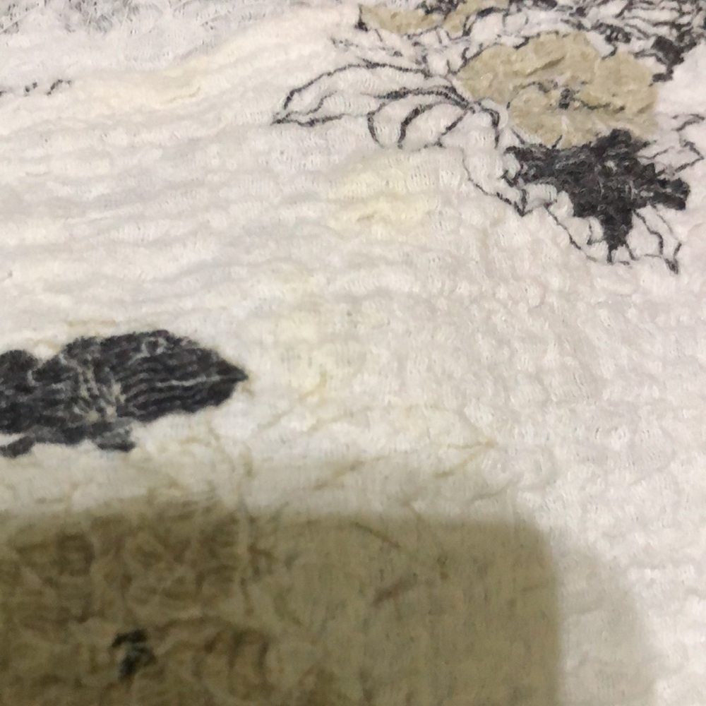 White Stag Cream Ruched Short Sleeve Blouse Vintage - Picture 5 of 5